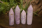 Polished  Purple Lepidolite Points  x 4 From Zimbabwe - Toprock Gemstones and Minerals 