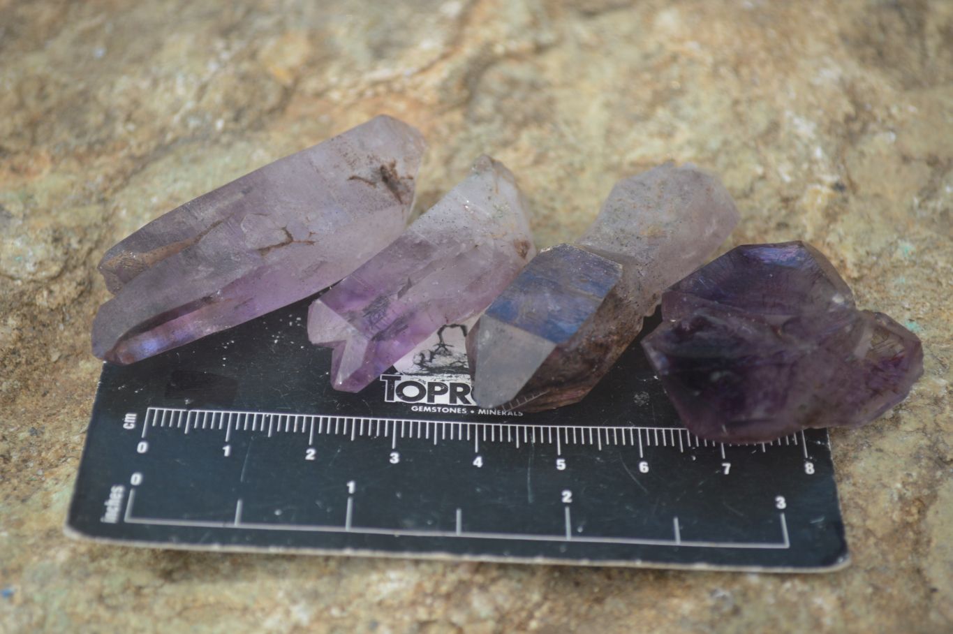 Natural Smokey Amethyst Crystals  x 35 From Chiredzi, Zimbabwe - Toprock Gemstones and Minerals 