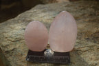 Polished Gemmy Rose Quartz Standing Free Forms x 6 From Ambatondrazaka, Madagascar - Toprock Gemstones and Minerals 