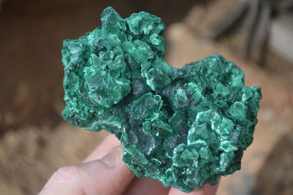 Natural Chatoyant Silky Malachite Specimens  x 6 From Kasompe, Congo - Toprock Gemstones and Minerals 