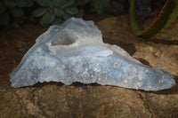 Natural Etched Blue Chalcedony Specimens  x 7 From Nsanje, Malawi - Toprock Gemstones and Minerals 