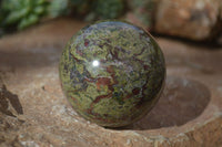 Polished Bastite Dragon Blood Stone Spheres  x 2 From Tshipise, South Africa - Toprock Gemstones and Minerals 