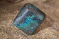 Polished Blue Shattuckite Free Forms  x 3 From Namibia - Toprock Gemstones and Minerals 