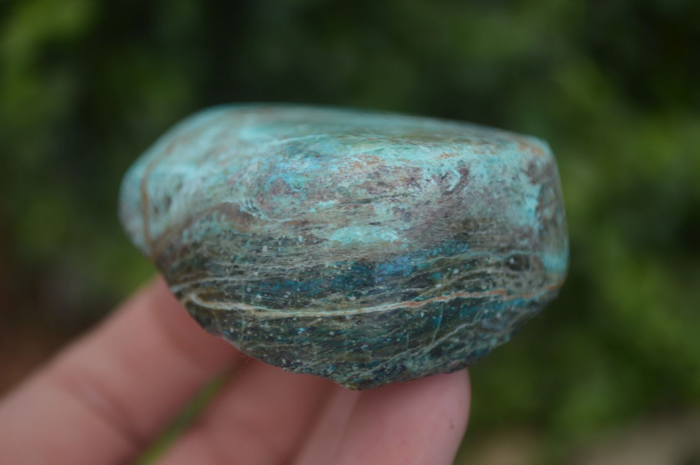 Polished Blue Shattuckite Free Forms  x 6 From Kaokoveld, Namibia - Toprock Gemstones and Minerals 