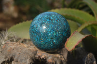 Polished Conglomerate Chrysocolla Sphere  x 1 From Congo - Toprock Gemstones and Minerals 