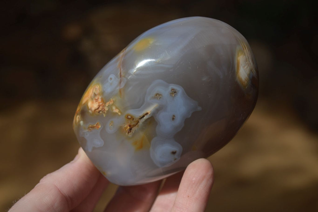 Polished Agate Standing Free Forms x 5 From Madagascar - Toprock Gemstones and Minerals 