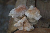 Natural Small Golden Lemonite / Limonite  Quartz Clusters  x 35 From Zambia - Toprock Gemstones and Minerals 