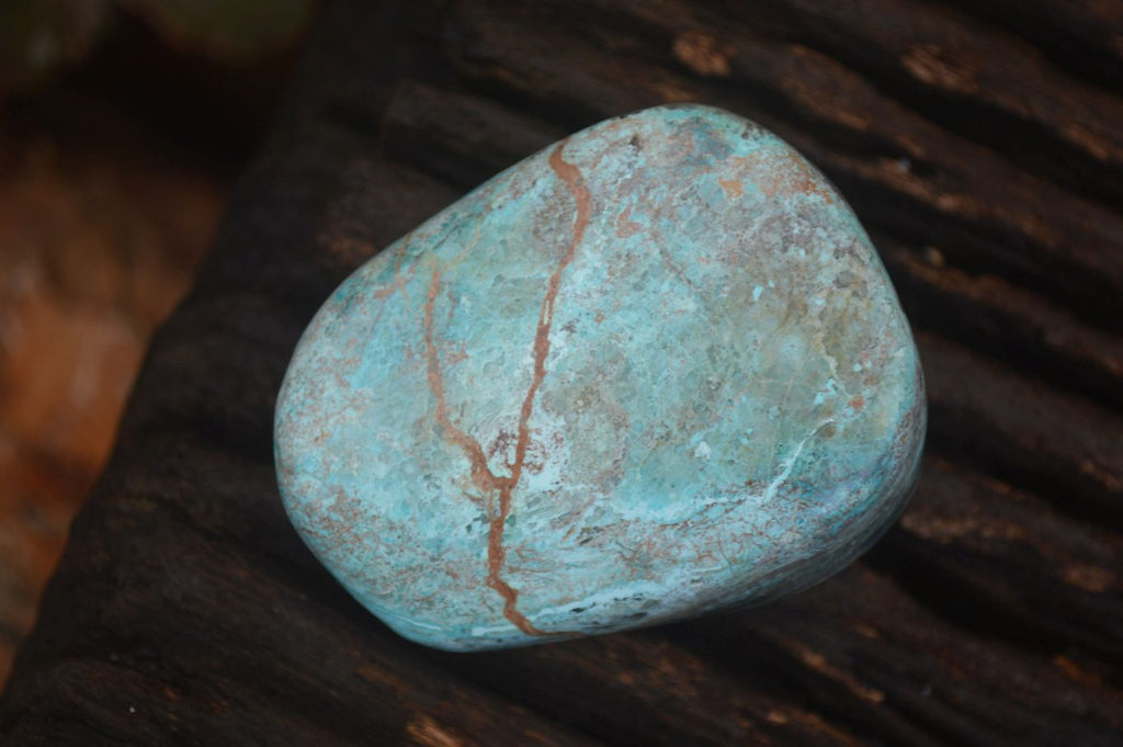 Polished Blue Shattuckite Free Forms  x 6 From Kaokoveld, Namibia - Toprock Gemstones and Minerals 