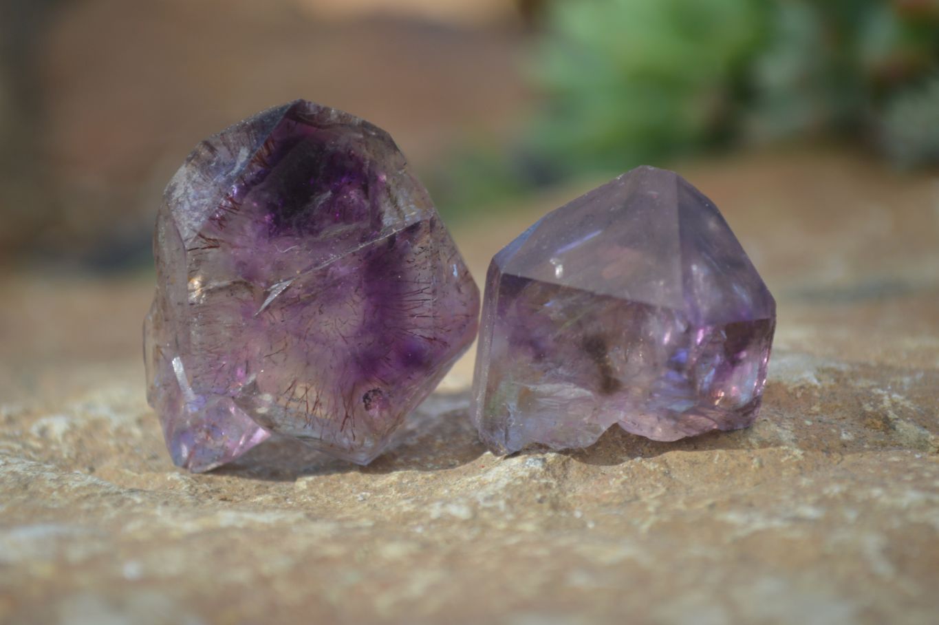 Natural Smokey Amethyst Crystals  x 35 From Chiredzi, Zimbabwe - Toprock Gemstones and Minerals 