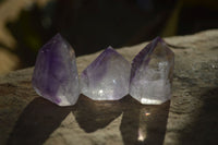 Polished Mini Window Amethyst Points x 20 From Ankazobe, Madagascar - Toprock Gemstones and Minerals 