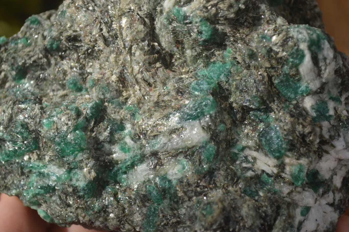 Natural Rare Emerald Mica In Matrix Cobbed Specimens x 12 From Mutoko, Zimbabwe - Toprock Gemstones and Minerals 