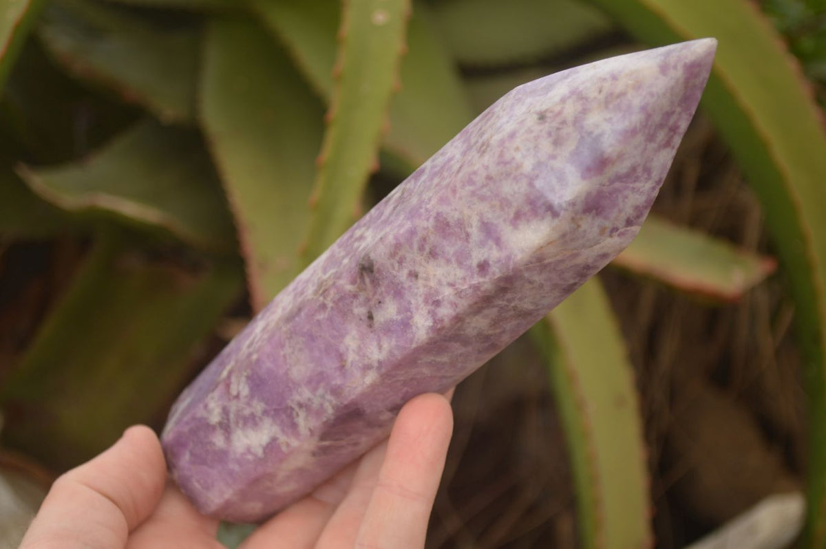 Polished  Purple Lepidolite Points  x 4 From Zimbabwe - Toprock Gemstones and Minerals 