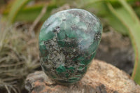 Polished Emerald In Matrix Standing Free Forms x 4 From Sandawana, Zimbabwe - TopRock