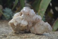 Natural Cascading Smokey Quartz Clusters x 2 From Congo - Toprock Gemstones and Minerals 