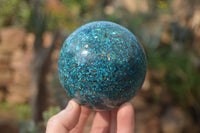 Polished Conglomerate Chrysocolla Sphere  x 1 From Congo - Toprock Gemstones and Minerals 