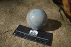Polished Blue Spotted Spinel Quartz Spheres x 5 From Madagascar - Toprock Gemstones and Minerals 