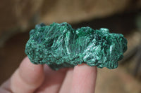 Natural Chatoyant Silky Malachite Specimens  x 6 From Kasompe, Congo - Toprock Gemstones and Minerals 