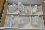 Natural Etched Blue Chalcedony Specimens  x 6 From Nsanje, Malawi - Toprock Gemstones and Minerals 