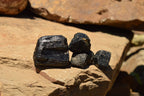 Natural Rough Schorl Black Tourmaline Crystals  x 2 Kg Lot From Zambia - TopRock
