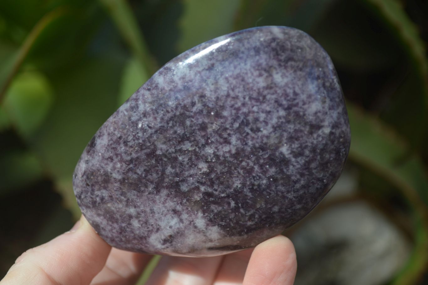 Polished Purple Lepidolite Standing Free Forms  x 4 From Madagascar - Toprock Gemstones and Minerals 