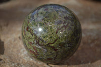 Polished Bastite Dragon Blood Stone Spheres  x 2 From Tshipise, South Africa - Toprock Gemstones and Minerals 