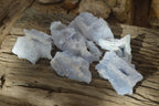 Natural Etched Blue Chalcedony Specimens  x 6 From Nsanje, Malawi - Toprock Gemstones and Minerals 