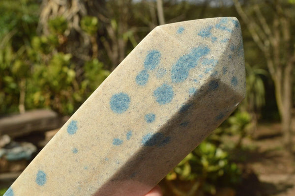 Polished Blue Spotted Spinel Double Terminated Points x 2 From Madagascar - TopRock