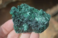 Natural Chatoyant Silky Malachite Specimens  x 6 From Kasompe, Congo - Toprock Gemstones and Minerals 