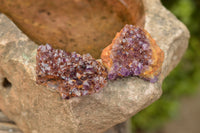 Natural Small Dark "Amethystos" Amethyst Clusters x 24 From Kwaggafontein, South Africa - TopRock