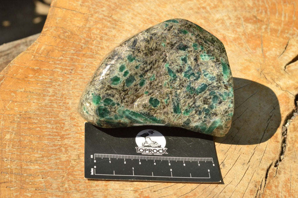 Polished Green Emeralds In Matrix Standing Free Forms  x 2 From Sandawana, Zimbabwe - TopRock