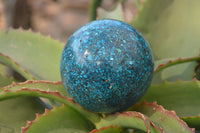 Polished Conglomerate Chrysocolla Sphere  x 1 From Congo - Toprock Gemstones and Minerals 