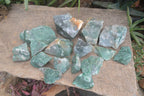 Natural Rough Jade Cobbed Specimens x 28 From Swaziland - Toprock Gemstones and Minerals 