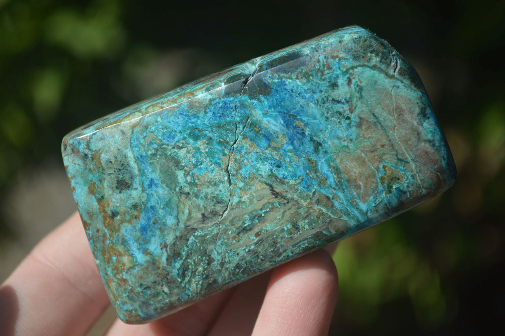 Polished Blue Shattuckite Free Forms  x 6 From Kaokoveld, Namibia - Toprock Gemstones and Minerals 