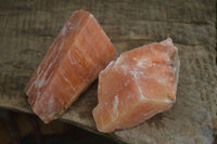 Natural New Sunset Orange Calcite Specimens  x 12 From Spitzkop, Namibia - Toprock Gemstones and Minerals 