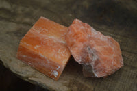 Natural New Sunset Orange Calcite Specimens  x 12 From Spitzkop, Namibia - Toprock Gemstones and Minerals 
