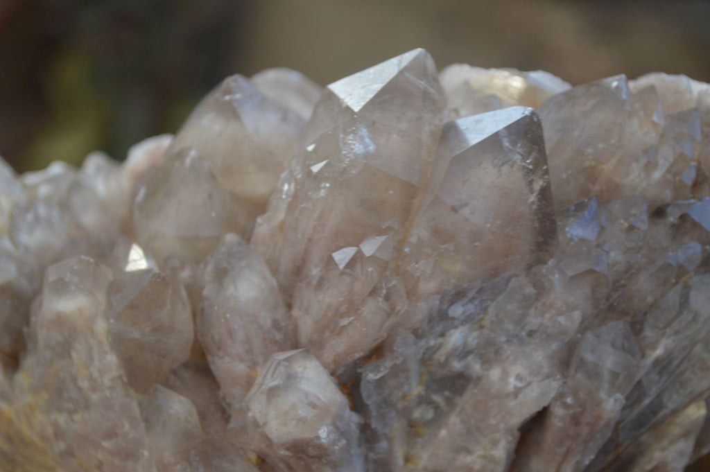 Natural Cascading Smokey Quartz Clusters x 2 From Congo - Toprock Gemstones and Minerals 