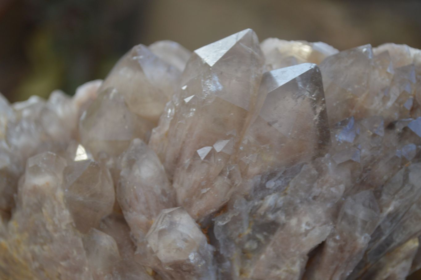 Natural Cascading Smokey Quartz Clusters x 2 From Congo - Toprock Gemstones and Minerals 