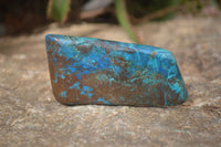 Polished Blue Shattuckite Free Forms  x 3 From Namibia - Toprock Gemstones and Minerals 