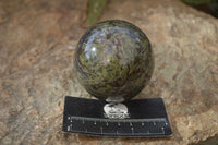 Polished Bastite Dragon Blood Stone Spheres  x 2 From Tshipise, South Africa - Toprock Gemstones and Minerals 