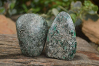 Polished Emerald In Matrix Standing Free Forms x 4 From Sandawana, Zimbabwe - TopRock