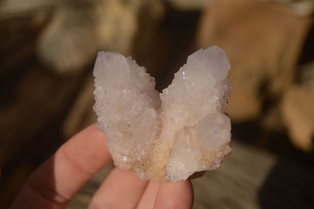 Natural Pale Lilac Spirit Quartz Clusters x 12 From Boekenhouthoek, South Africa - Toprock Gemstones and Minerals 