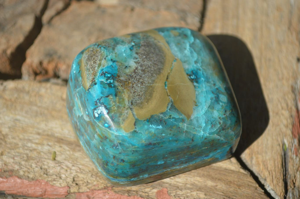 Polished Blue Shattuckite Free Forms  x 6 From Kaokoveld, Namibia - Toprock Gemstones and Minerals 
