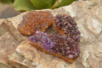 Natural Small Dark "Amethystos" Amethyst Clusters x 24 From Kwaggafontein, South Africa - TopRock
