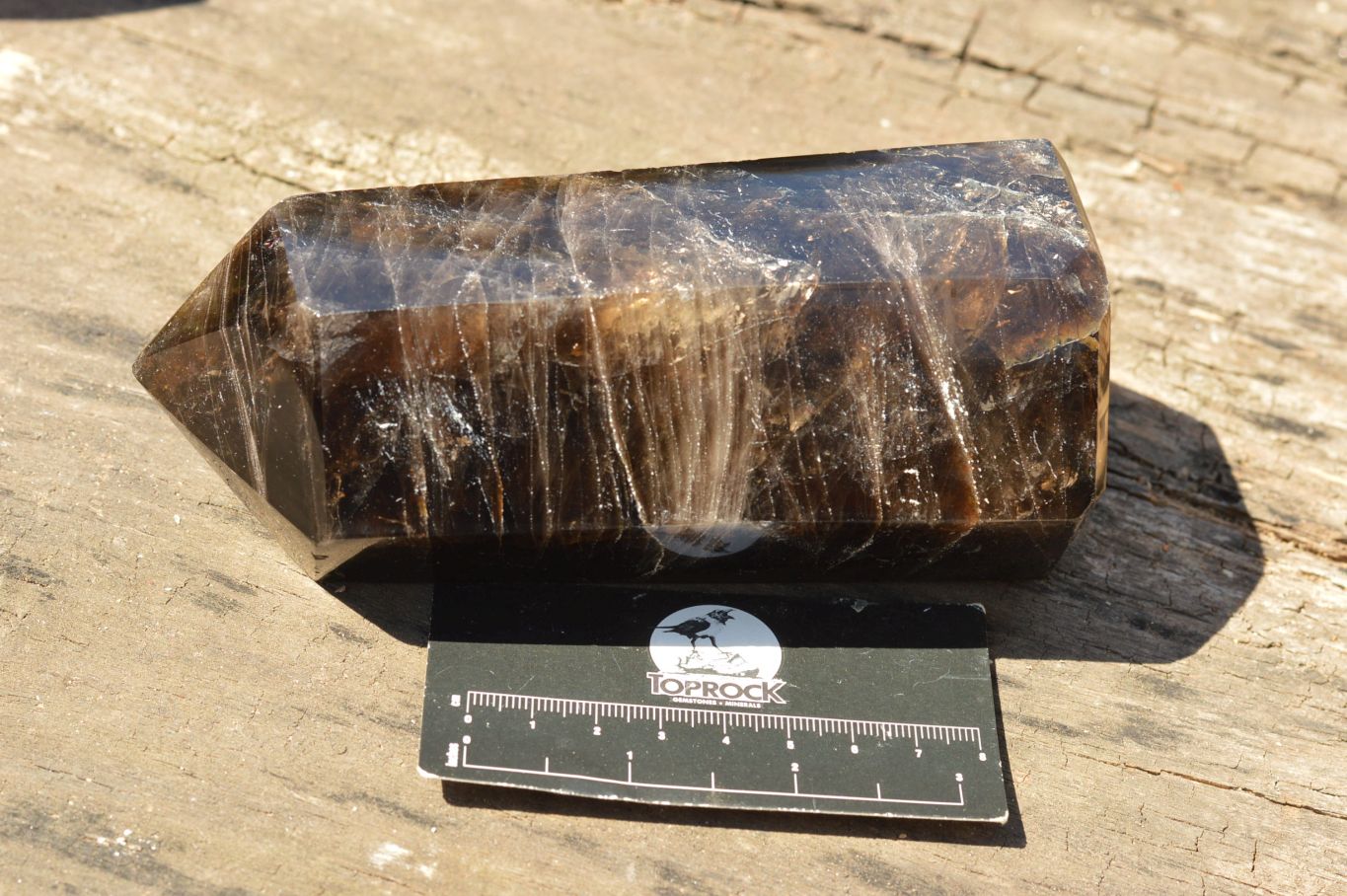 Polished Stunning Amethyst & Morion Smokey Quartz Points  x 2 From Madagascar - TopRock