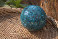 Polished Conglomerate Chrysocolla Sphere  x 1 From Congo - Toprock Gemstones and Minerals 
