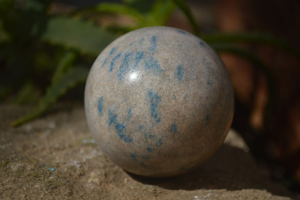Polished Blue Spotted Spinel Quartz Spheres x 5 From Madagascar - Toprock Gemstones and Minerals 