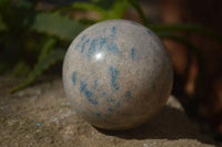 Polished Blue Spotted Spinel Quartz Spheres x 5 From Madagascar - Toprock Gemstones and Minerals 