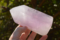 Polished Stunning Amethyst & Morion Smokey Quartz Points  x 2 From Madagascar - TopRock