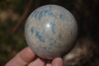 Polished Blue Spotted Spinel Quartz Spheres x 5 From Madagascar - Toprock Gemstones and Minerals 