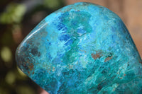 Polished Blue Shattuckite Free Forms  x 3 From Namibia - Toprock Gemstones and Minerals 